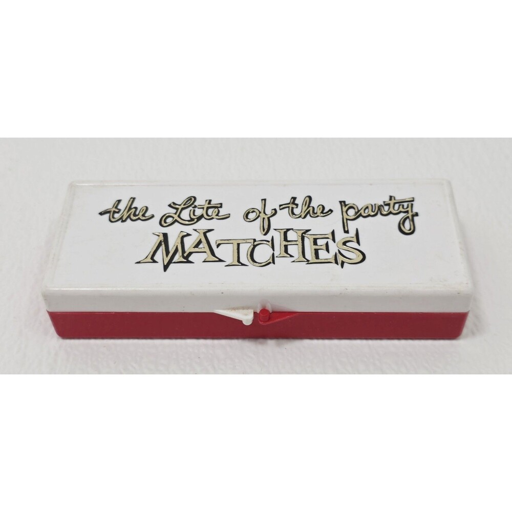 Vintage Novelty Matchbook Plastic Case Lite Of The Party Matchbook Holder